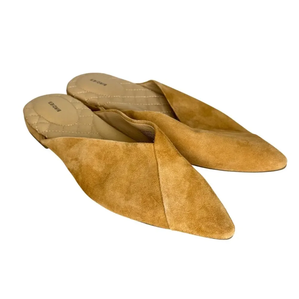 Birdies The Swan Suede Slide Pointed Toe Mule - Picture 1 of 9